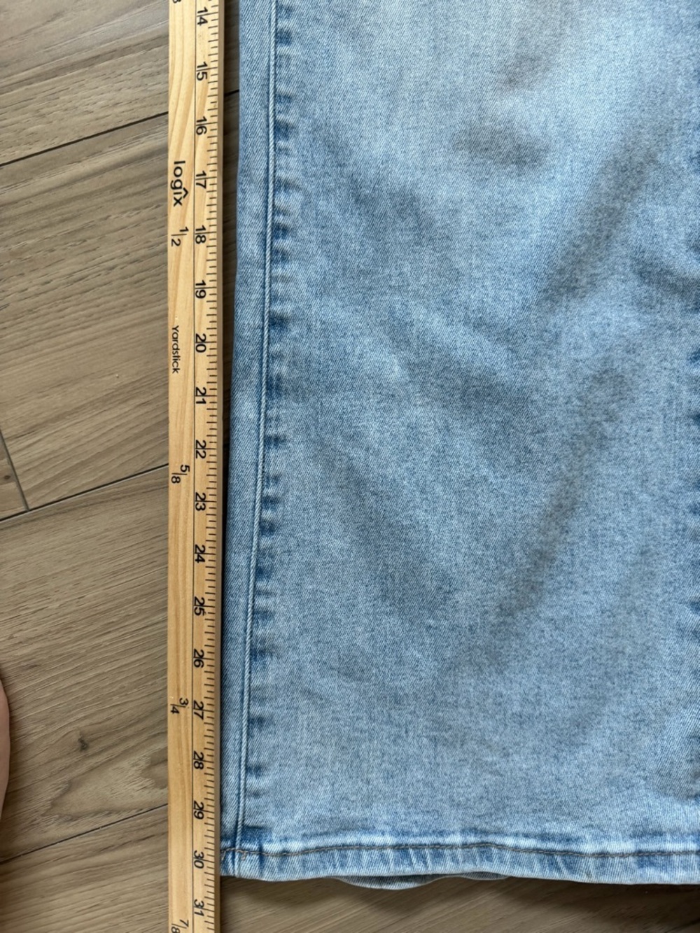 Mica Los Angeles High Rise Wide Leg Denim Jean Light Wash Sz 29 - Picture 8 of 9